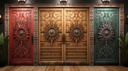 Canvas Print - old door  