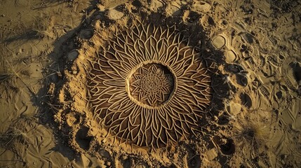 Dirt mandalas can be therapeutic, allowing individuals to express emotions and find healing through the creative process of shaping earth