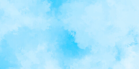 Wall Mural - blue sky with clouds. light sky blue shades watercolor background. sky nature landscape background. 