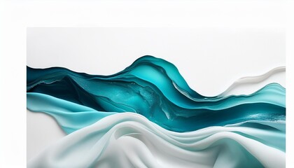 Wall Mural - teal blue white background