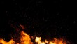 © Katherine - fire embers particles texture overlays burn effect on isolated black background sparkle light effect