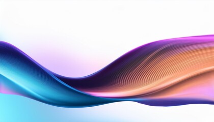 Sticker - dynamic abstract wave with gradient colors and digital texture for modern design