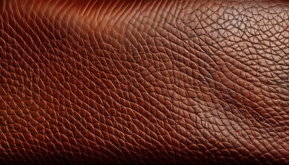 Sticker - dark brown leather texture with visible creases and unique patterns