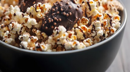 Poster - Chocolate Covered Popcorn: A Sweet and Savory Treat