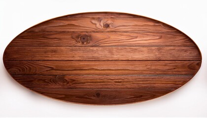 Poster - long top with oval cherry wood planks wood planks desktop background empty desktop