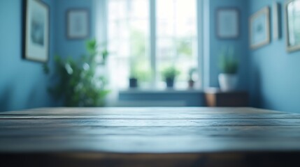 Poster - Table Top And Blur Background In the Bedroom : Generative AI