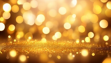 Wall Mural - abstract gold bokeh background