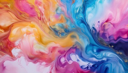 1 swirling tendrils of vibrant marble ink creating a mesmerizing dance of colors and textures on a pristine canvas