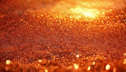 Wall Mural - a fiery orange glitter sheet ablaze with brilliance reminiscent of a blazing sunset