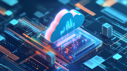 Poster - cloud computing cost efficiency, cost efficiency in cloud computing with an image showing pay-per-us