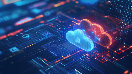 Poster - cloud computing cost efficiency, cost efficiency in cloud computing with an image showing pay-per-us