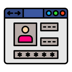 Canvas Print - Authentication Icon