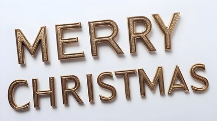 merry christmas text in simple font on white background