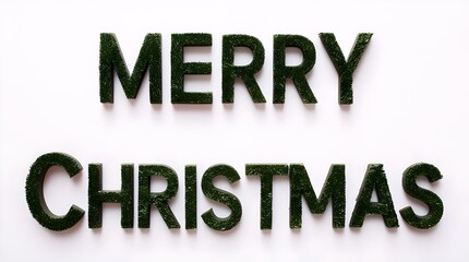 merry christmas written in timeless font on white