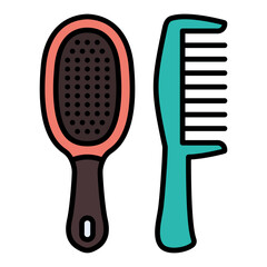 Wall Mural - Hair brushes Icon