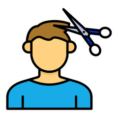 Poster - Hair cut Icon