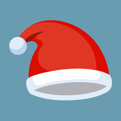 Sticker - Santa hat vector illustration