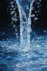 Poster - Water cascading down