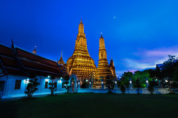 Gorgeous view of Wat Aun temple most popular landmark in Bangkok, Thailand