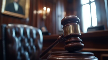 Aufkleber - Justice and law concept Law legal judgement courtroom gavel African American attorney lawyers discussing contract or business agreement at law firm office : Generative AI