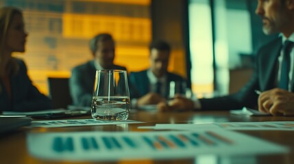 Aufkleber - Businessmen are attending a meeting about finances Discussing tax payments in the conference room Meeting to plan marketing to increase operating results Business meeting idea : Generative AI