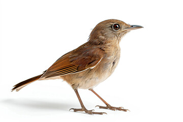 Wall Mural - a small bird standing on a white surface