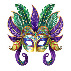 Poster - venetian carnival mask on transparent background png