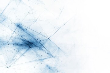 Fototapete - Abstract blue lines and shapes create a modern and artistic background, perfect for technology or design concepts.