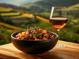 Wall Mural - A bowl of hearty Irish stew