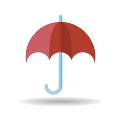 Wall Mural - Umbrella vector icon. Investment protection symbol