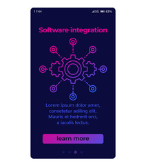 Canvas Print - software integration, mobile screen design