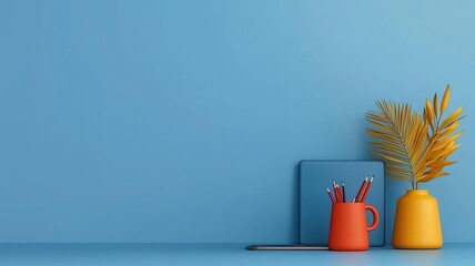 Digital product strategy blueprint, software development tools, 3D illustration