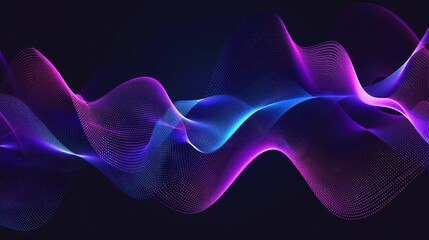 Poster - Abstract Neon Waves