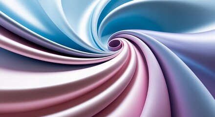 Poster - abstract background with waves blue and pink