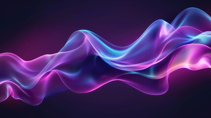 Wall Mural - Abstract Purple and Blue Swirling Design