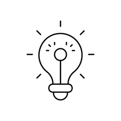 Lightbulb vector icon