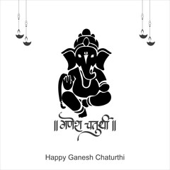 Wall Mural - Happy Ganesh Chaturthi, Ganesh banner, Eco-Friendly Design, Eco-Friendly Ganesha, Ganesh Festival