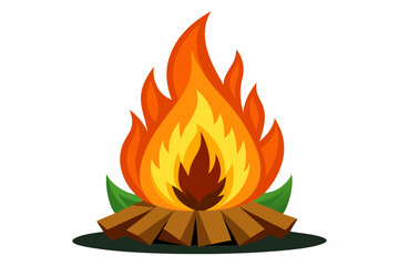 Sticker - Fire vector icon