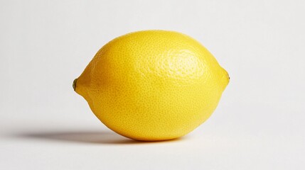 Wall Mural - Fresh Lemon on White Background