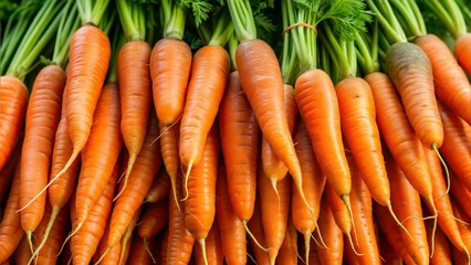 Poster - a bunch of fresh carrots