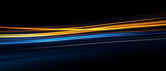 Abstract Background with Glowing Light Lines