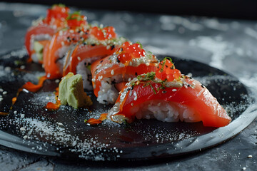 sushi with salmon