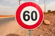© Oualid - Speed Limit 60km Road Sign