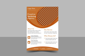 flyer. newest trendy creative corporate multipurpose minimal official business advertising magazine 