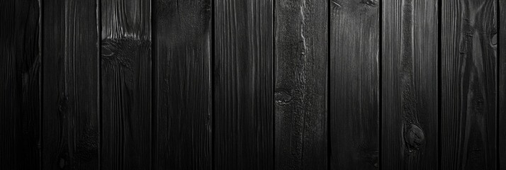 Wall Mural - old black wood texture panels background