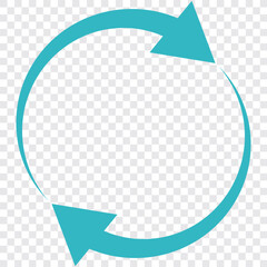 Poster - Rotating refresh arrow icon and redo symbol. circle arrow icon set. circular arrow icon, refresh, reload arrow icon symbol sign, vector illustration. EPS 10.
