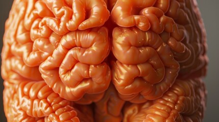 Aufkleber - Artistic carrot brain with realistic texture and patterns
