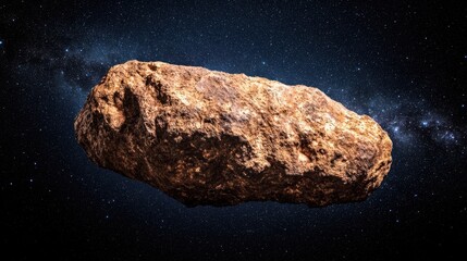 Wall Mural - Majestic space rock floating in starry cosmos