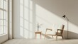 © VaVu  - Minimalist living room with armchair and side table