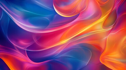 Leinwandbilder - Colorful abstract background with swirling patterns and gradients, featuring vibrant hues and fluid shapes blending seamlessly for a dynamic effect.